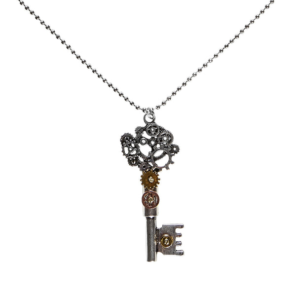 e-carnavalskleding-SYK Steampunk ketting sleutel