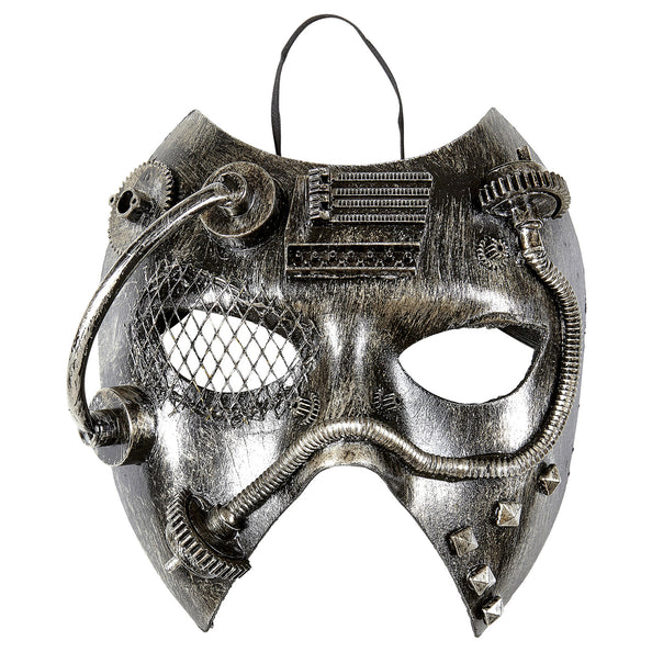 e-carnavalskleding-SYK Steampunk masker zwart zilver