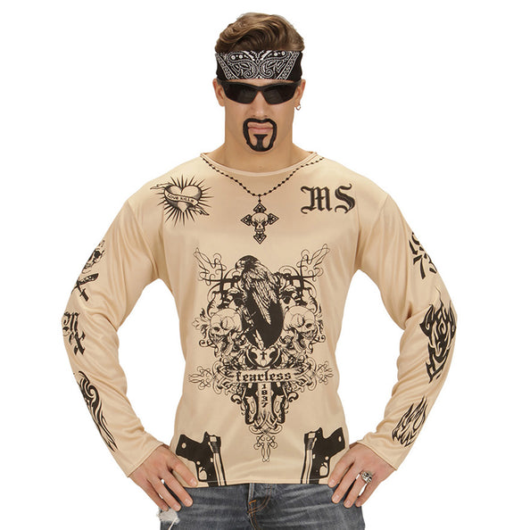 e-carnavalskleding-SYK Tattoo shirt voor party's