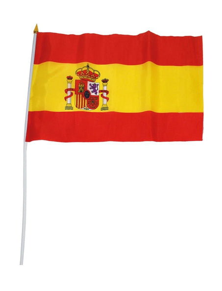 e-carnavalskleding-SYK Vlag 30x45cm Op Stok Spanje