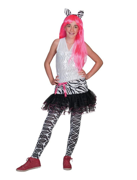 e-carnavalskleding-SYK Zebra rok Denise