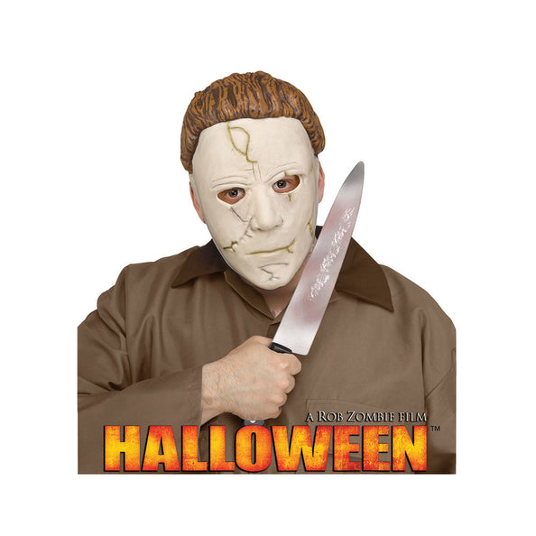 e-carnavalskleding-SYK Zombie masker Michael Myers met mes