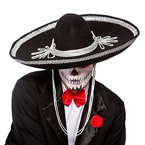 e-carnavalskleding-SYK Zwarte sombrero day of death